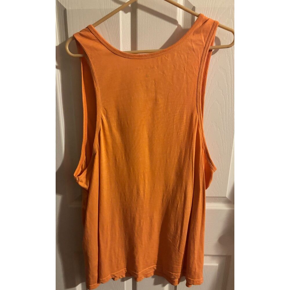 PacSun Vintage Wash Patch Tank Top Melon Orange Men's Large New With Tags